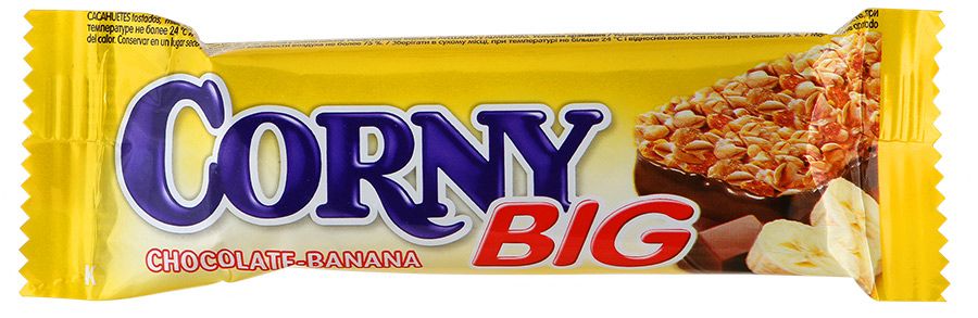 фото упаковки Corny Big Батончик мюсли банан с шоколадом