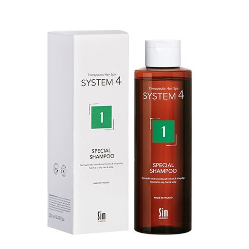 фото упаковки System 4 Терапевтический шампунь №1 для нормальной и жирной кожи головы